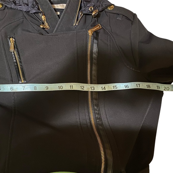 Michael Kors 
Black Jacket/Gold Details
Military Style 
Asymmetrical Zip
Size S - Picture 11 of 14